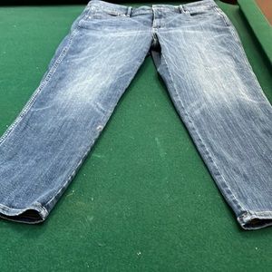 White House Straight Jeans size 14 NWT medium wash